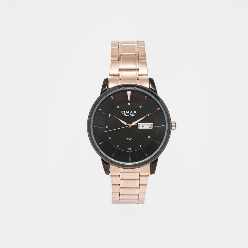OMAX Men's Rose Gold Analog Wrist Watch - Image 1